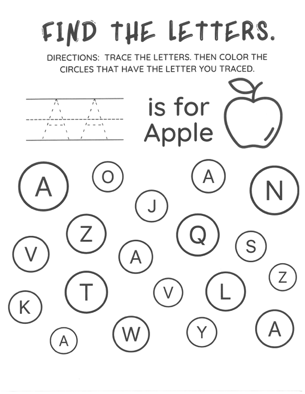 Letter Fun Coloring Sheets