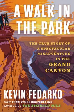 Image of the book cover featuring an animated picture of the Grand Canyon