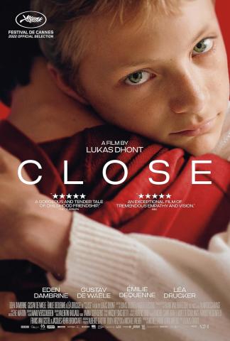 Image of the movie poster featuring 2 young boys embracing. We only see the face of one and the back view of the other.