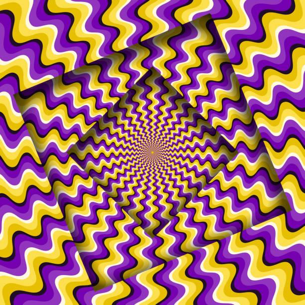 Image of an optical illusion that looks like it is in motion