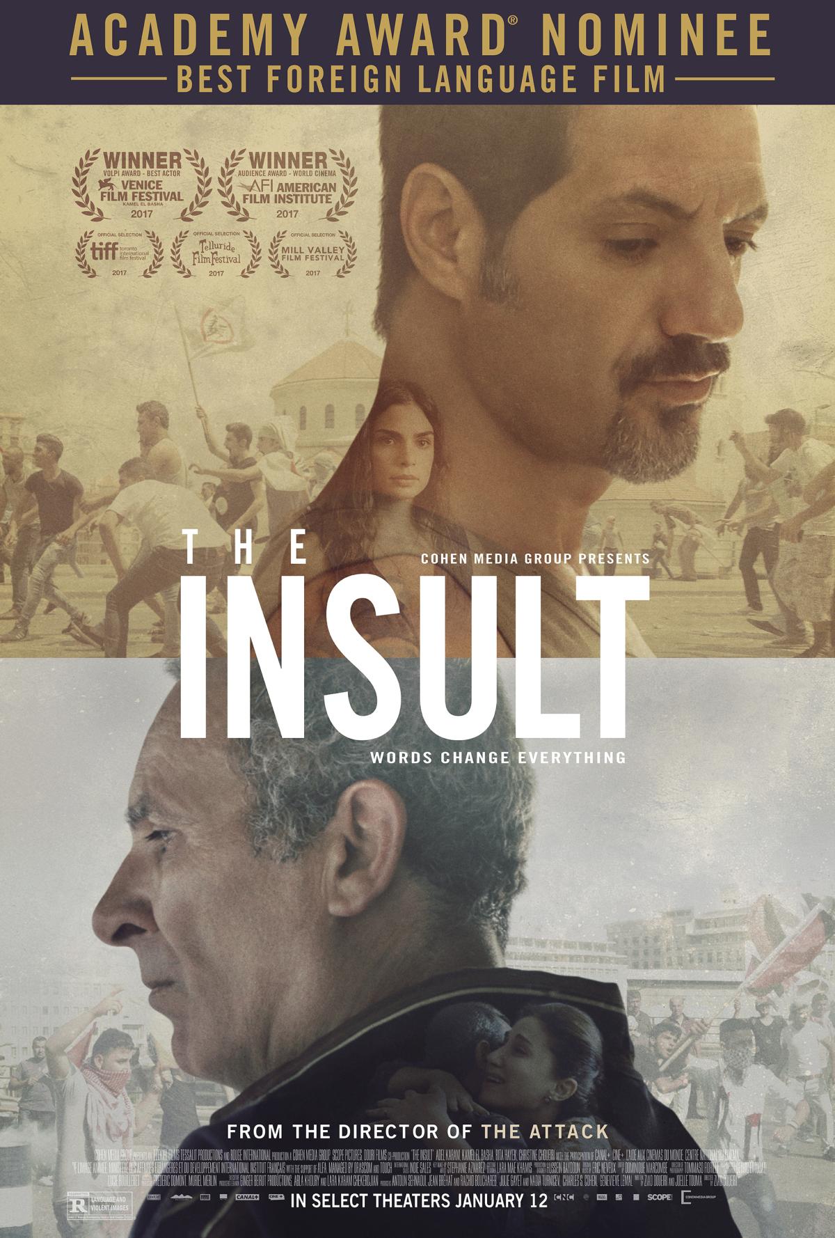 Image of the movie poster for The Insult (Arabic) 2017
