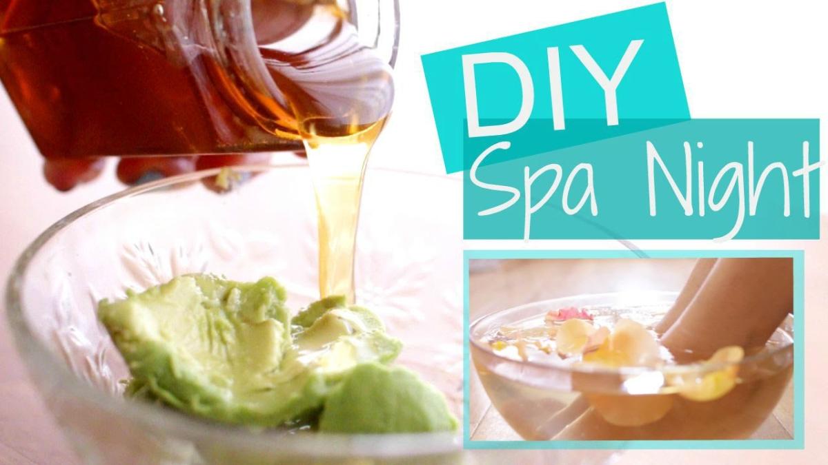 Word DIY Spa Night with scrubs